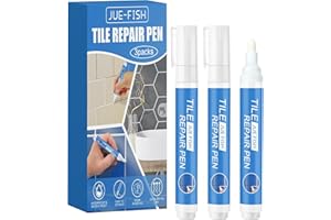 LURELUXE 3pcs Rotuladores para Juntas de Azulejos,Kit Reparación de Juntas,Rotulador Blanqueador para Juntas de Azulejos,Fácil Aplicación para Baño, Cocina y Pavimentos