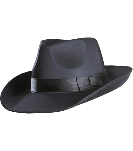 Chapeau Feutre Al Capone – Style Gangster & Michael Jackson – Noir Ou Blanc – Taille Unique – Look Rétro Indémodable