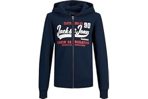 JACK&JONES JUNIOR JACK & JONES Boy Kapuzenpullover mit Reißverschluss Logo Kapuzenpullover mit Reißverschluss Für Jungs