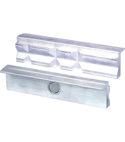 Ganasce Protettive Per Morsa - Magnetizzate Con Feltro, Adatte Per Morsa 140mm - Foto 4