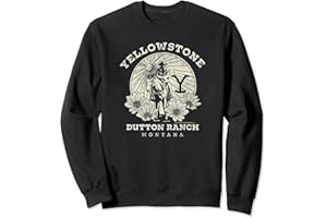 Y YELLOWSTONE Yellowstone Dutton Ranch Solo Horseback Rider Logo V1 Sweatshirt