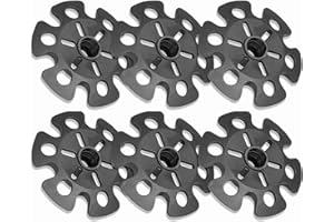 Herreicher Trekking Pole Basket Bag Snow Plate - Universal Trekking Pole Snow Baskets Carbide Boot Tips Removable Rubber Basket for Snowflakes and Most Hiking Poles