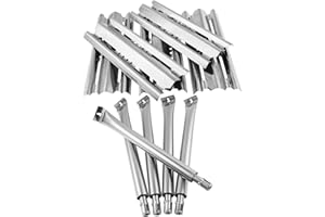 BBQration Edelstahl-Ersatz-Set für Broil King 9635-84, 5er-Pack 15 7/8 Zoll Heizplatten Schild und 15 13/16 Zoll Rohr-in-Tube Brenner Ersatz für Broil King Baron 9615-54, 9235-27 und M Erz