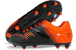Vizari Liga FG Crampons de football pour enfants | Crampons de football 100 % synthétiques pour un port confortable | Chaussures de football bicolores résistantes à l'eau avec doublure anti-extensible