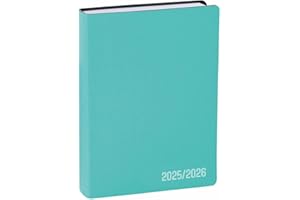 Quo Vadis - Agenda année scolaire - 2025-2026 - Eurotextagenda - Journalier - Multilingue - Galaxy - Vert - 12 mois de août à juillet - 12x17 cm