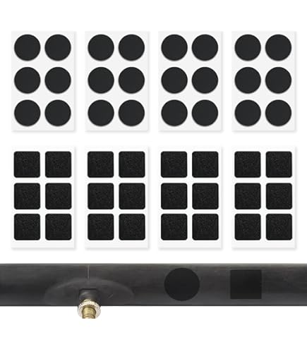 48 Stuks Fietsband Patch Reparatie, Fiets Binnenband Punctie Rubberen Patches Zelfklevende Rubberen Patch voor Fietsen Road Mountain Bicycl (Quadrate