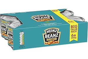 Heinz Beanz in a Rich Tomato Sauce Big Value Pack, 6x200g
