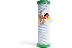 SANQUELL Filtro de agua contaminante NPure Premium, apto para carbonit Vario, Sanuno, hasta 3 litros/minuto, carbón activo sinterizado