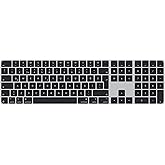 Apple Touch ID &ouml;zellikli ve Sayısal Tuş Takımlı Magic Keyboard: Bluetooth, şarj edilebilir. Apple &ccedil;ipe sahip Mac bilgisayarla