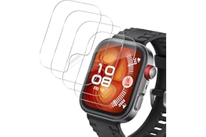 HidWee Compatible con Huawei Watch Fit 4 Pro/Fit 4/Watch Fit 3 Protector de Pantalla, 4 Piezas Protector Película de Flexible de TPU [No es de cristal], HD Anti-Burbujas Anti-Arañazos Protectora