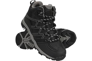 Mountain Warehouse Oscar Kids Walking Shoes - Suede Running Shoes for Boys and Girls, Stable Grip, Lined Trekking Shoes, Strong Sole, Soft, Ankle High