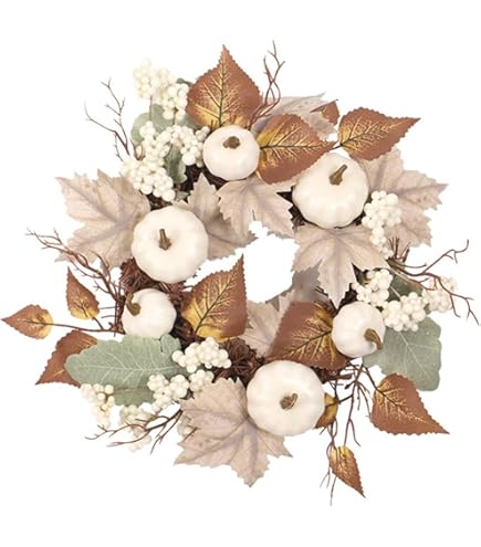 Alishomtll Herbstgirlande 180cm - Künstliche Ahornblätter Mit Kürbis & Zapfen Deko