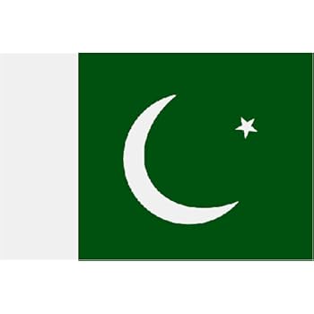 AZ FLAG Pakistan Tischflagge - 22x15 Cm Metallständer, Satinierte Qualität