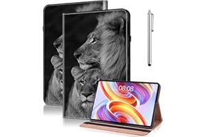 TUOLISG Hülle für Samsung Galaxy Tab S10 Fe 2025/S9 FE 10.9 Zoll/ S9 2023 11 Zoll mit Stylus Stift,Ultra Dünn Multi-Winkel Ständer Schutzhülle für Galaxy Tab S10 FE 10.9"/S9 FE/S9 11"-Löwe