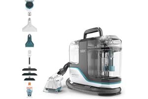 Vax SpotWash Max Pet-Design Spot Cleaner, Upholstery, Sofa, Stairs, Rug, Stain Cleaning Small Handheld Shampooer Machine, Solution and Tools for Home, Car, Pets with Self-Clean, 500W, CDSW-MSXP