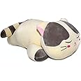 Vintoys Sleeping Cat Hugging Pillow Stuffed Animals Plush Soft Toy Grey 23.5"