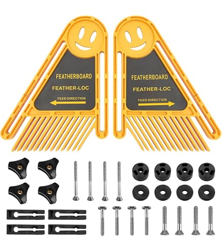 Poussoir De Sécurité Pour Scie à Table - 2 Pièces, Poignée Ergonomique Jaune, Protection Menuiserie