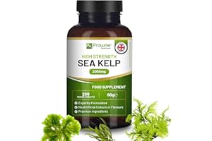 PH PROWISE HEALTHCARE Sea Kelp 2000mg 200 Vegan Tablets | Natural Source of Iodine | Premium Ingredients | Proudly Made in The UK by Prowise