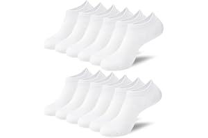 Niofind Bamboo Trainer Socks for Womens and Mens, No Show Ankle Socks Low Cut Invisible Non Slip Liner Socks Multipack Casual Footies for Sneaker Loafers and Boat Shoes