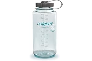Nalgene Sustain Tritan Bouteille d'eau sans BPA fabriquée avec un matériau dérivé de 50% de déchets plastiques, 947,2 g, large ouverture, écume de mer