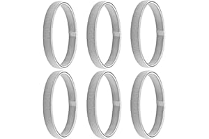 AIPAIDE 3Pares Brazaletes Antideslizantes, Brazeletes Elásticos para Camisa de Manga Larga, Soporte de Manga de Camisa Metal para Hombres Mujeres Niños, Plateado