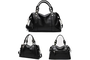 Aileese Vegan PU Leather Purses and Handbags for Women Fashion Boston Shoulder Bag Top Handle Satchel Ladies Hobo Crossbody Bags