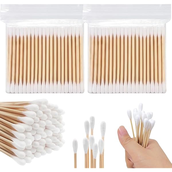 Coton-Tiges Bambou 100% Écolo - Lot De 6x200 - Biodégradable, Sans Plastique, Végétalien