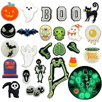 30 Breloques De Chaussures Halloween - Sorcières, Squelettes, Design Mignon Pour Sabots Filles/Ados