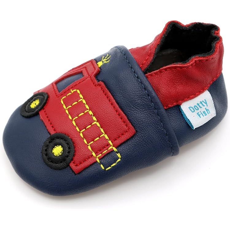 Chaussons Bébé Carozoo En Cuir Multicolore - Taille Nouveau-né, Neufs Sans Emballage