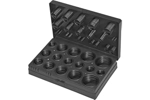 SW-Stahl S8045 O-Ring-Sortiment, 419-teilig I NBR & EPDM Gummi I 32 Größen I 70 Shore I O-Ring Set für KFZ, Werkstatt, Klimaanlage I Dichtungsringe Universal im Sortimentskasten