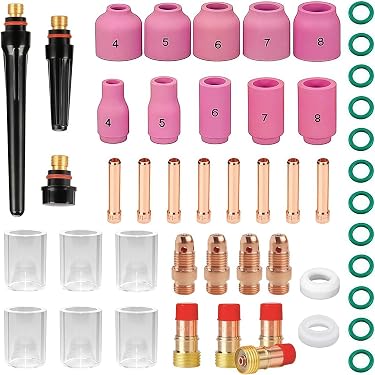 Consumabili per torcia di saldatura TIG Corpo testa Collet Ugello in