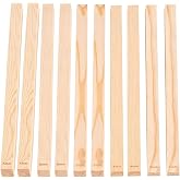 Kinesgsg 10 Pieces Ceramic Roller Guides, 34 x 2 cm Wooden Clay Guide, 5 Sizes 0.118/0.157/0.197/0.236/7 mm Clay Tools, for T