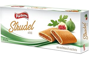 PIÙBUONO 6 CONFEZIONI Più Buono Biscotti STRUDEL AI FICHI 165 Gr
