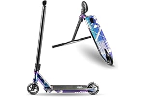 Movino X-Core Neosilver Scooter | Sistema de compresión IHC | Rodamientos sellados | Ruedas de 110mm | Manillar de Acero Cromado de 59 cm de Largo