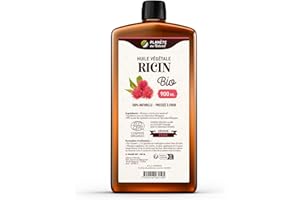 Huile de RICIN Bio 900 ml - Cosmos Organic - Planète au Naturel - 100% Naturelle et Pressée à froid - Peau, cheveux, cils, ongles, barbe