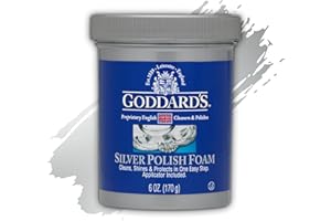 Goddard's Silver Polish Foam – 170 grams – Silver Cleaner & Tarnish Remover with Applicator – Cleans, Shines & Protects – Silverware, Jewelry, Antiques, Cutlery, Trays, Tea Sets and More