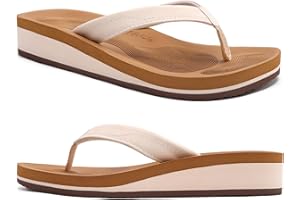 COFACE Femmes Tongs Mode Sandales Tong Compensees été Plage Piscine et Vacances avec Tapis de Yoga Confortable