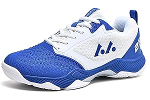 BLBK Zapatos de bádminton, zapatos de squash, zapatos de interior para diferentes revestimientos de suelo, agarre cómodo y firme, zapatillas de voleibol unisex