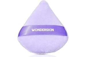 Wonderskin FYP Powder Puff – Triangle, Houppette De Maquillage En Velours Doux Pour Poudre Libre Ou Pressée