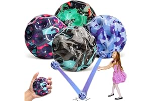 NHYDZSZ 4 Stück Ju-mp Ball,Moon Ball,Gummiball Space Ball,Gummiball Sprünge,Mini Bouncing Ball Toy,Gummiball Space Ball,Bounce Ball Hohe Springender,Bouncy Balls for Kids Party Gift