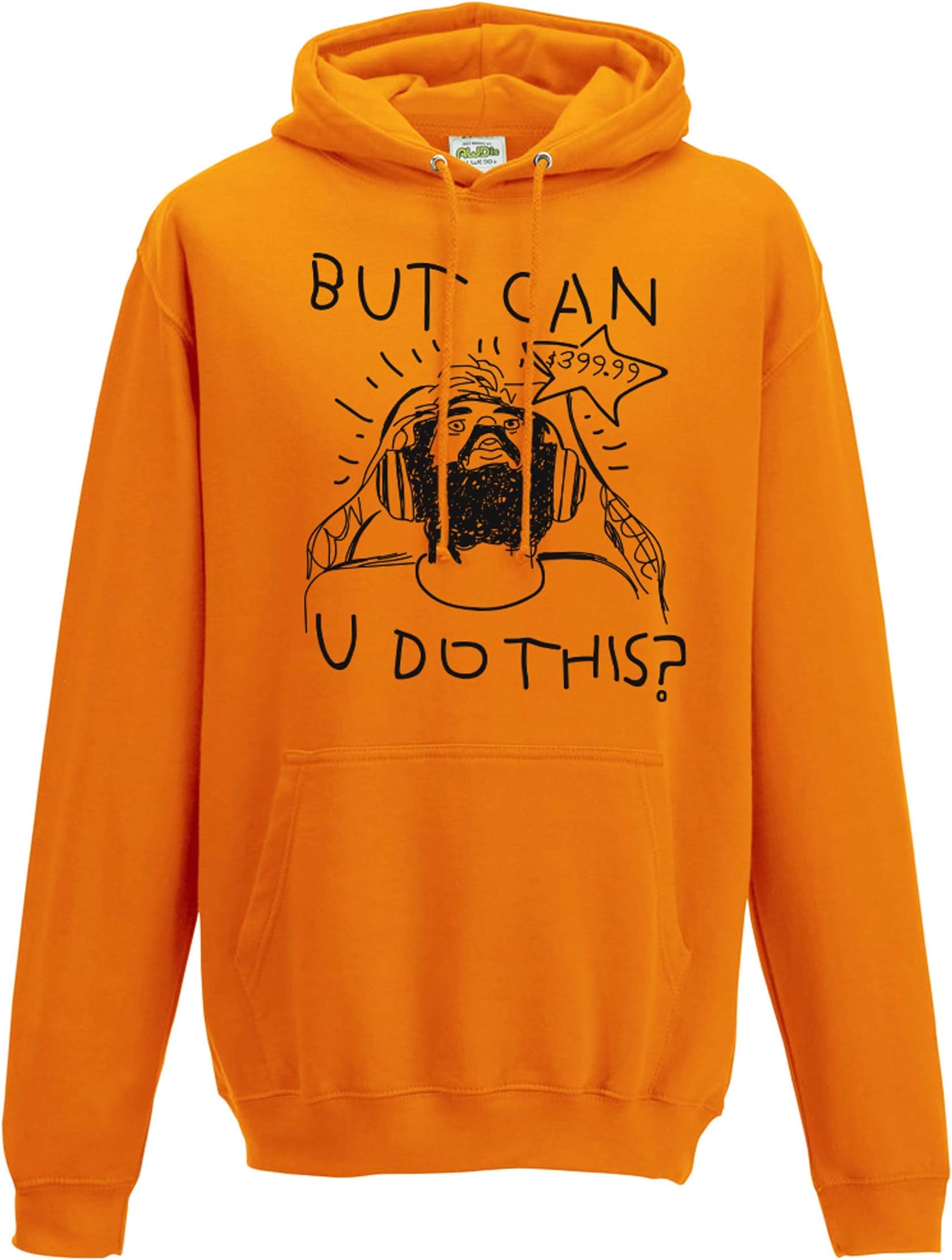 But can You do This- Kids and Adults Pewdiepie Orange Hoodie Active Photos