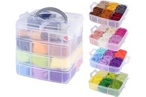 Anstore Zestaw do filcowania igłowego, 30 kolorów, wełniane rowery z filcowaniem igłowanym, zestaw startowy, zestaw do malowania wełny i narzędzia do filcowania igłowego, do ręcznego przędzenia,