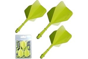 MageRabbit Dart Flights, Moulded Dart Flights And Stem,Professional Dart Accessories Pack Of 3 Dart Flights And Shafts, Dart Flight and Stem pack,3Color