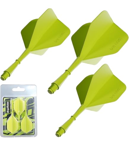 Lot De 9 Ailettes De Fléchettes Avec Tige, 4 Pointes En Plastique Et Ailettes En Une Seule Piece Avec Ailettes De Flechettes Pr