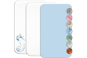 Lovely Hippo Lenzuolo con angoli impermeabile, compatibile con letto capanna, 80 x 160 cm (bianco/blu), PA-Drap-Trio