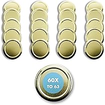 Couvercles Weck 60mm Lot 12 - Pour Bocaux Conservation 80ml à 220ml Couvercles Bocaux 80 220 Ml