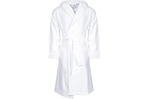 Class Home Collection Bademantel Unisex Damen Herren 100% Baumwolle Frottee mit Kapuze lang OEKO-TEX®