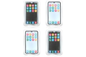 com-four® 4X Taschenwärmer wiederverwendbar - Handwärmer im Handy Design - Wärmepad für kalte Tage und für unterwegs - Wärmeknickkissen Smartphone