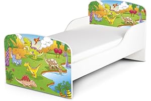 Price Right Home Dinosaur Design MDF Toddler Bed no storage