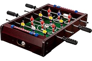 GAMES PLANET Mini-Football de Table Dundee, Dimensions : 51 x 31 x 8 cm, Poids : 2,6 kg, 4 Barres de Jeu, 2 balles incluses